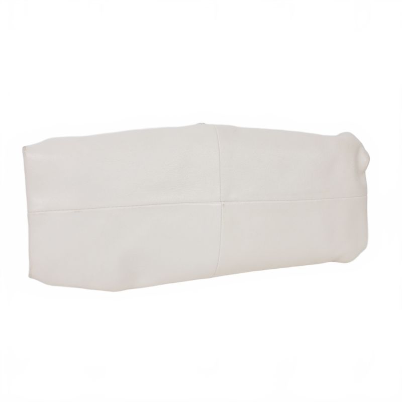 Bottega Veneta Triangle Clutch Bag Leather White — view 7