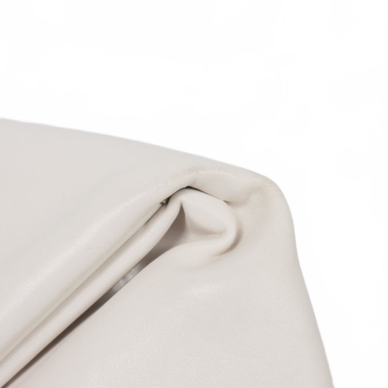 Bottega Veneta Triangle Clutch Bag Leather White — view 5
