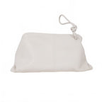 Bottega Veneta Triangle Clutch Bag Leather White — view 3