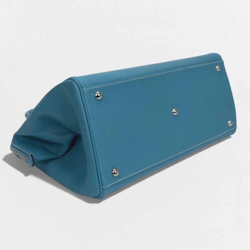 Hermes Paris Bombay 40 Bag Boston Epson Bluejean Blue — view 7