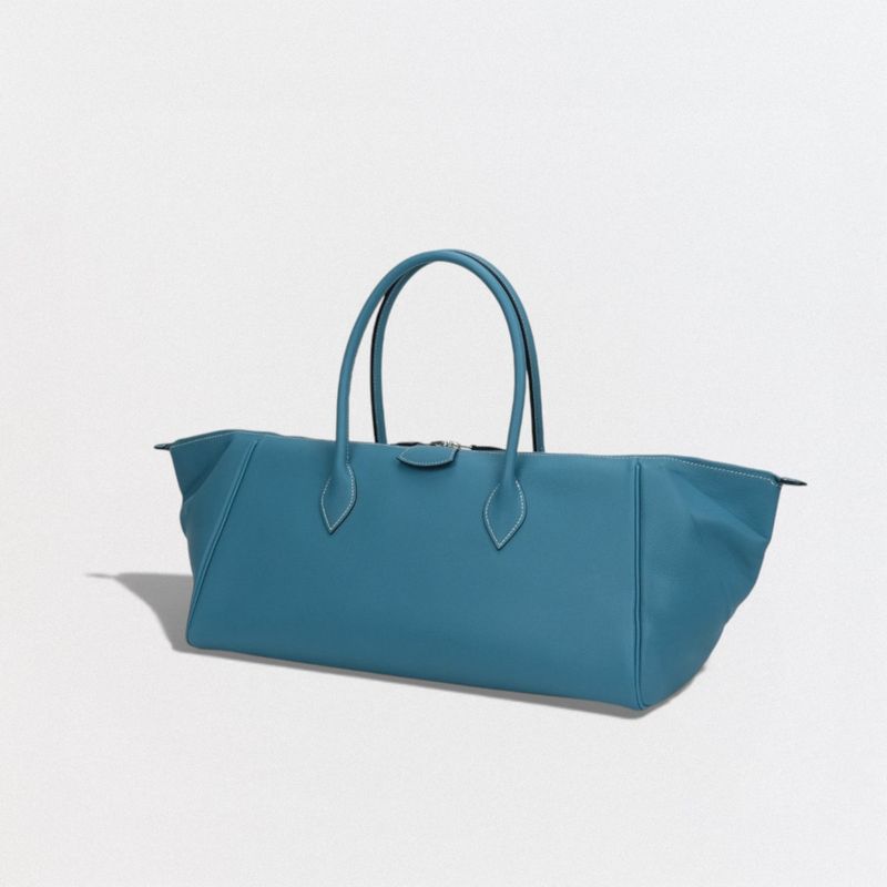 Hermes Paris Bombay 40 Bag Boston Epson Bluejean Blue — view 3