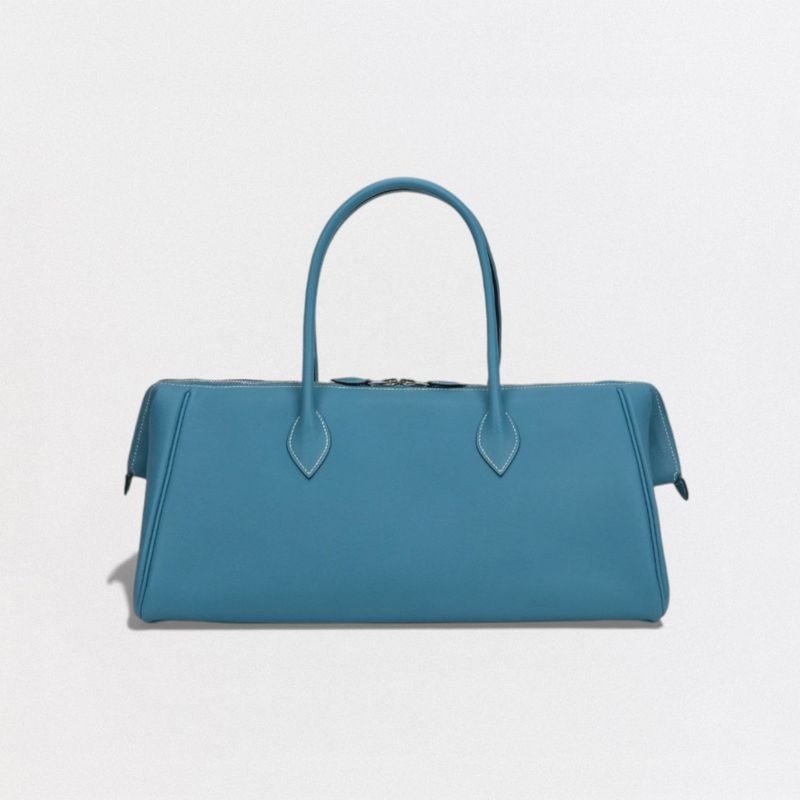 Hermes Paris Bombay 40 Bag Boston Epson Bluejean Blue — view 4