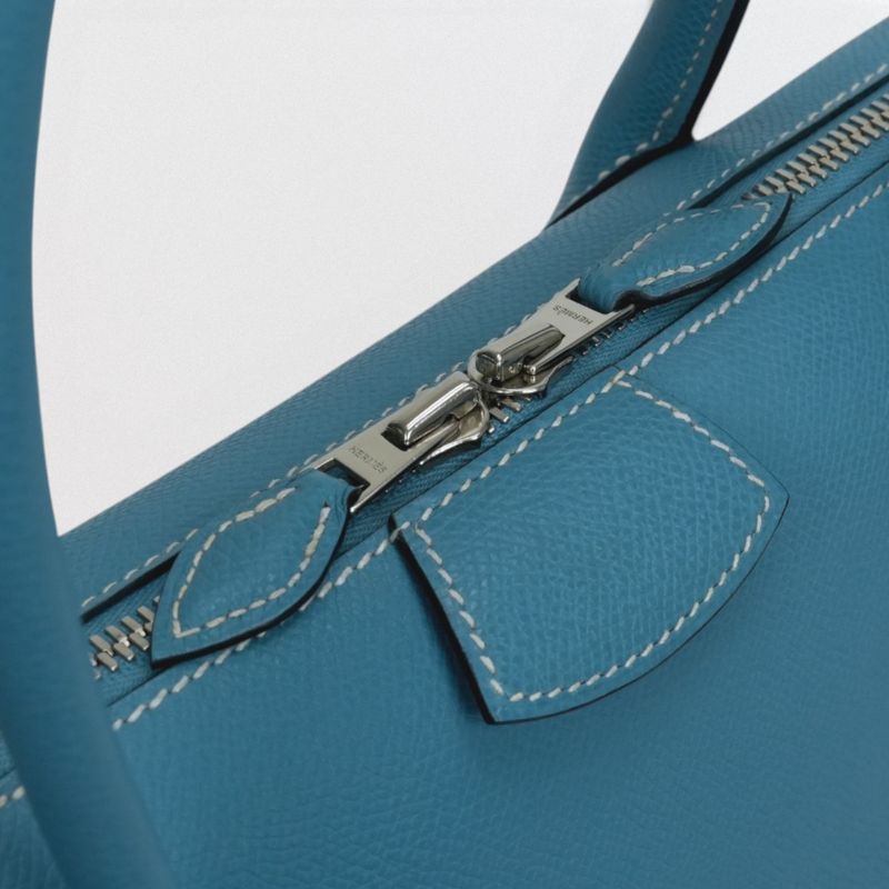 Hermes Paris Bombay 40 Bag Boston Epson Bluejean Blue — view 8