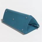 Hermes Paris Bombay 40 Bag Boston Epson Bluejean Blue — view 6