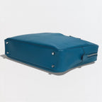 Hermes Plume Dock 38 Bag Business Briefcase Evercolor Blue — view 6