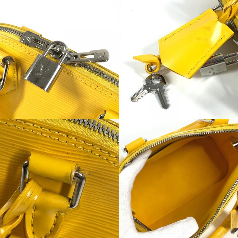 Louis Vuitton Handbag Alma BB Epi Leather Citron Yellow — view 9