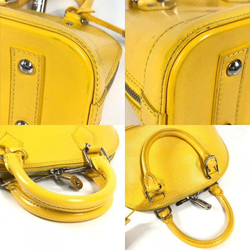 Louis Vuitton Handbag Alma BB Epi Leather Citron Yellow — view 8