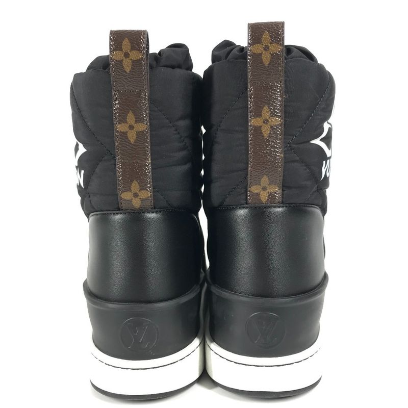 Louis Vuitton Boots Logo Snow Short 36 Black — view 3