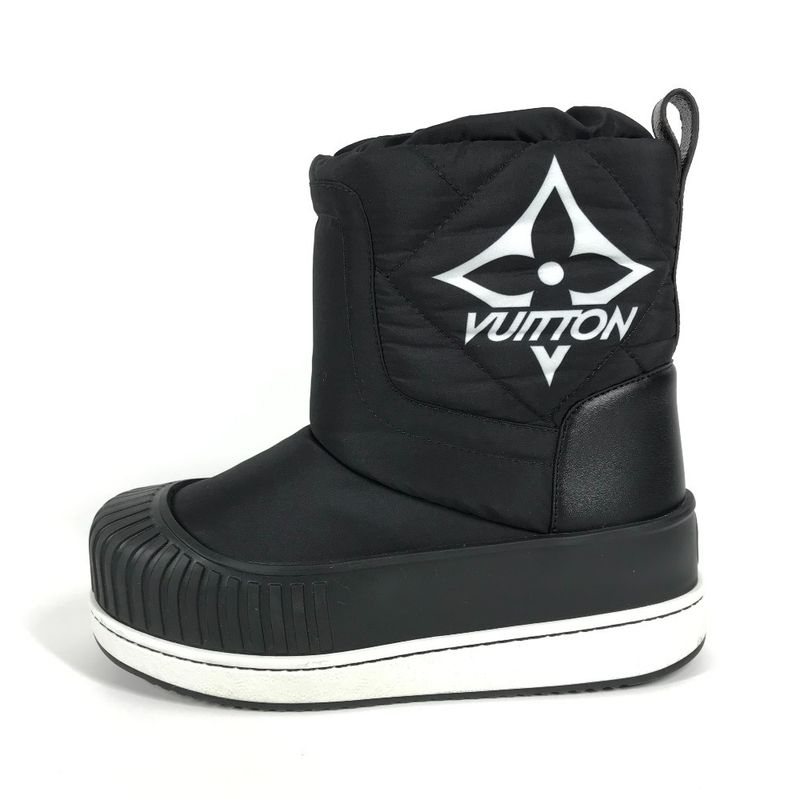 Louis Vuitton Boots Logo Snow Short 36 Black — view 4