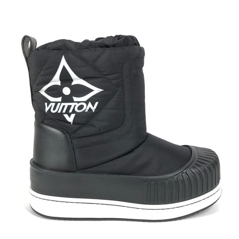Louis Vuitton Boots Logo Snow Short 36 Black — view 7