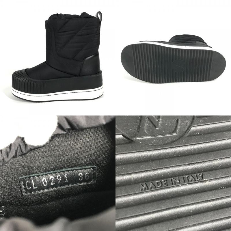 Louis Vuitton Boots Logo Snow Short 36 Black — view 8
