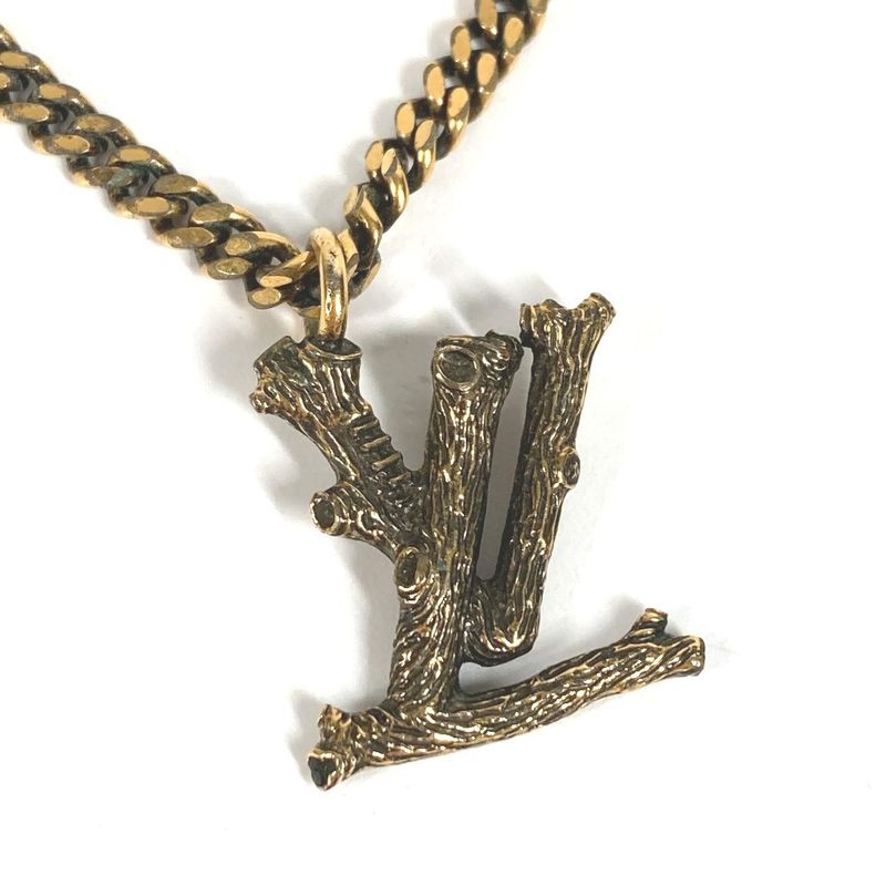 Louis Vuitton Necklace Pendant Wood Mp2780 Metal — view 5