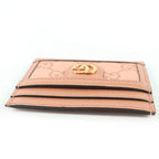 Gucci Leather GG Canvas Pattern Card Case Pass Pink Box Storage — view 6