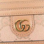 Gucci Leather GG Canvas Pattern Card Case Pass Pink Box Storage — view 7