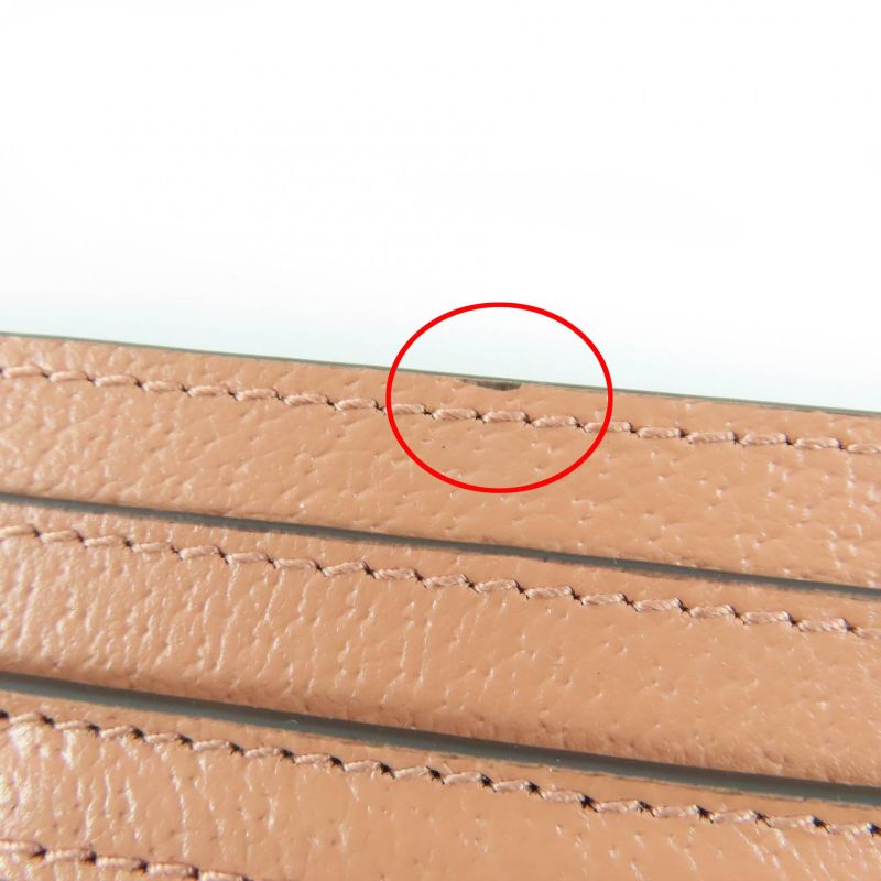 Gucci Leather GG Canvas Pattern Card Case Pass Pink Box Storage — view 9