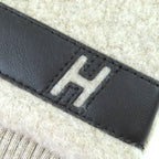 Hermes T Teddy Pocket Wool Cashmere Silver Hardware H Logo Shawl — view 7