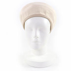 Hermes Saint Honore 100% Cotton Silver Hardware Serie Leather Beret — view 2