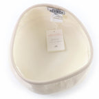 Hermes Saint Honore 100% Cotton Silver Hardware Serie Leather Beret — view 6