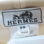 Hermes Saint Honore 100% Cotton Silver Hardware Serie Leather Beret — view 8