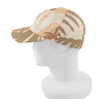Hermes Davis Jungle Love 100% Silk Cap Hat With Serie Button Brown 59 — view 3