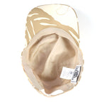 Hermes Davis Jungle Love 100% Silk Cap Hat With Serie Button Brown 59 — view 6