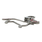 Gucci Key Holder Interlocking Dog Chain Metal Charm Black Red — view 2