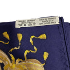 Hermes 90 LES Fetes DU ROI Soleil Celebration Of The Sun King Silk Scarf Navy — view 7