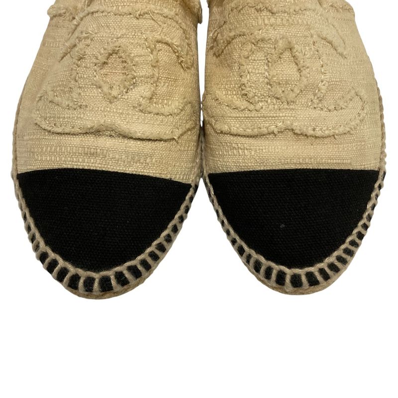 Chanel Coco Mark Espadrille Flat Shoes Size 36 Equivalen — view 4