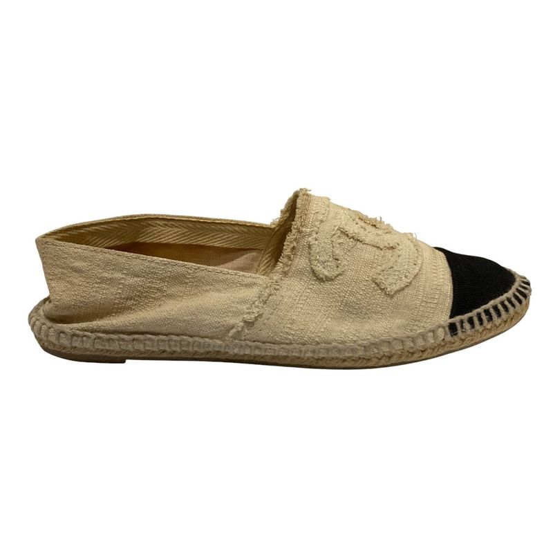 Chanel Coco Mark Espadrille Flat Shoes Size 36 Equivalen — view 7