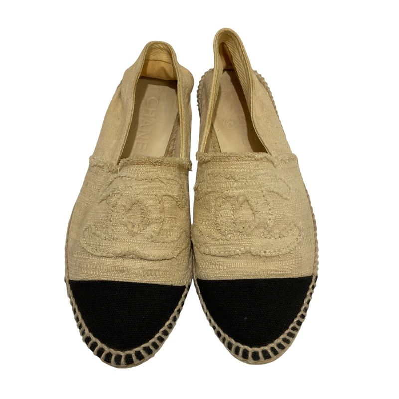 Chanel Coco Mark Espadrille Flat Shoes Size 36 Equivalen — view 2