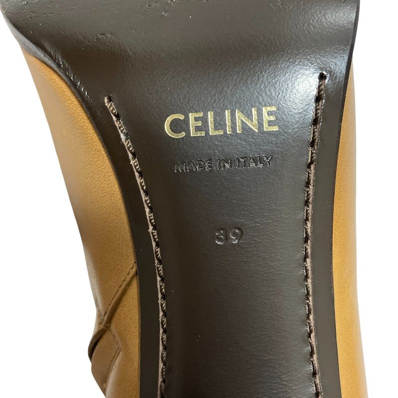 Celine Claude Triomphe Ankle Boots Size 39 Brown — view 7