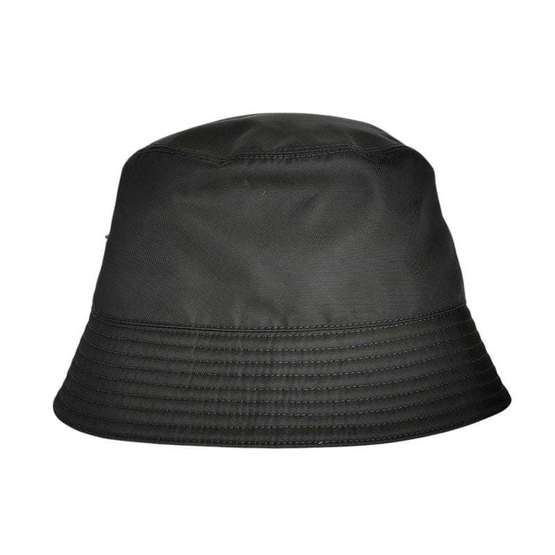 Prada 2022 Triangle Logo Renylon Bucket Hat 1 Hc137 Size S Black — view 2