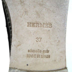Hermes Trip Espadrilles Slip-on Shoes Size 37 Black — view 8