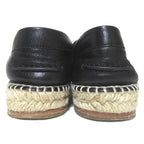 Hermes Trip Espadrilles Slip-on Shoes Size 37 Black — view 3