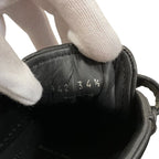 Prada Leather Velcro Sneakers Size 34.5 Black White — view 9