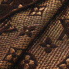 Louis Vuitton Echarpe Logomania Shine Wool Silk Fringe Scarf Brown Is0262 — view 5