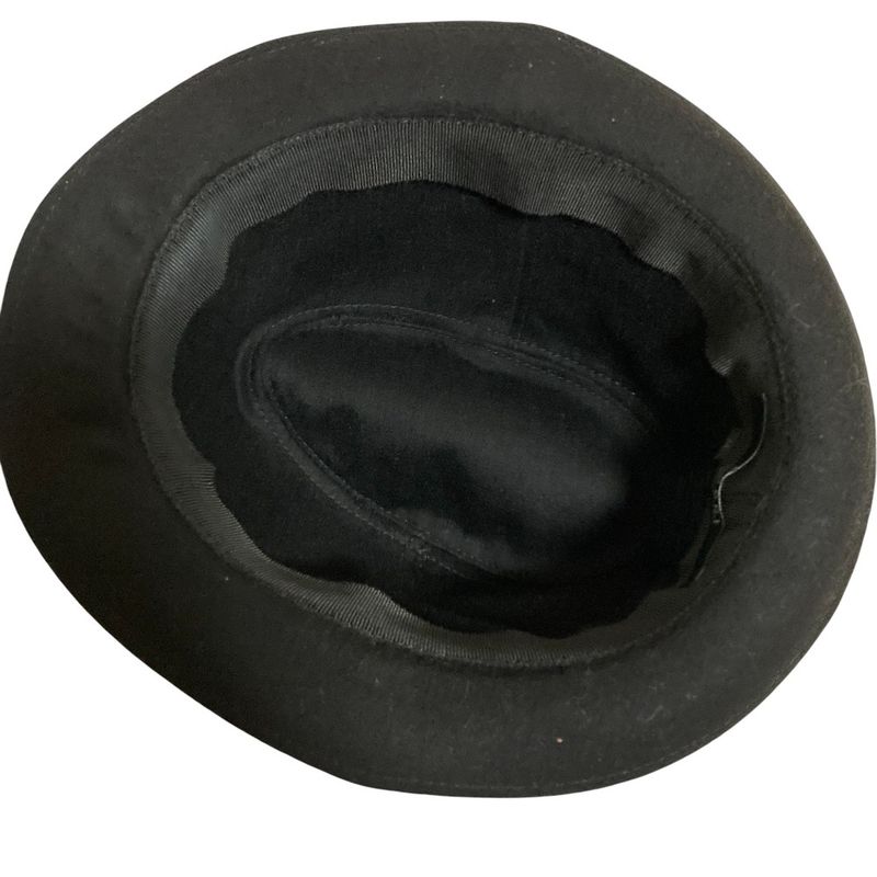 Gucci Herringbone Tweed Hat M Size Black — view 4