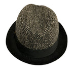Gucci Herringbone Tweed Hat M Size Black — view 3