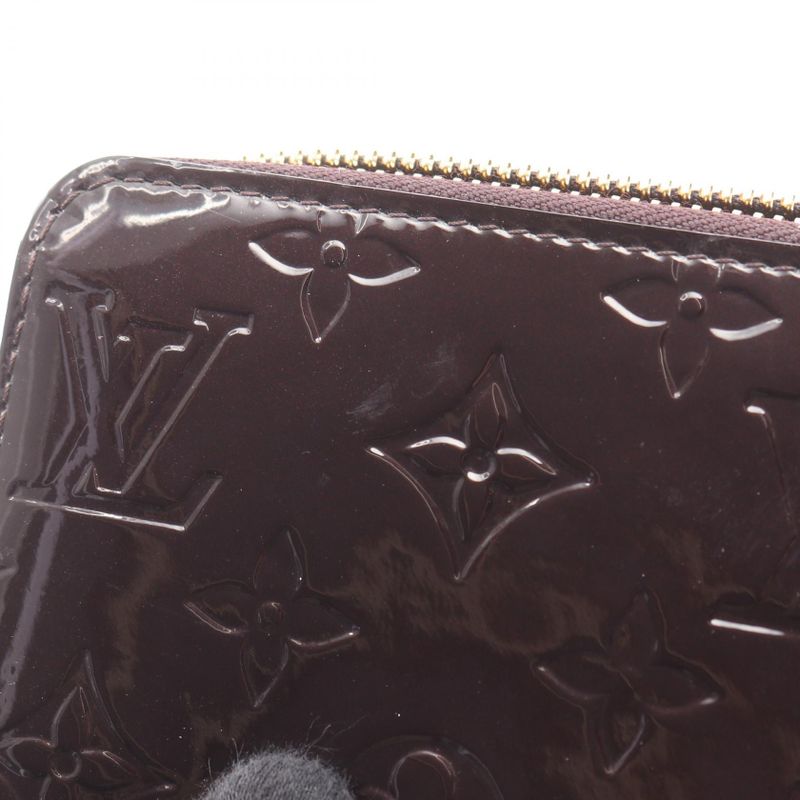 Louis Vuitton Round Long Wallet Zippy Amarant Leather — view 8