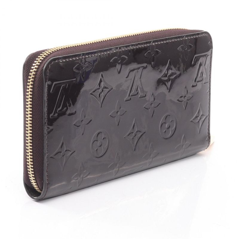 Louis Vuitton Round Long Wallet Zippy Amarant Leather — view 2