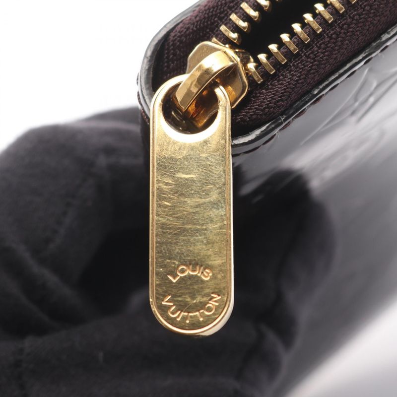 Louis Vuitton Round Long Wallet Zippy Amarant Leather — view 6