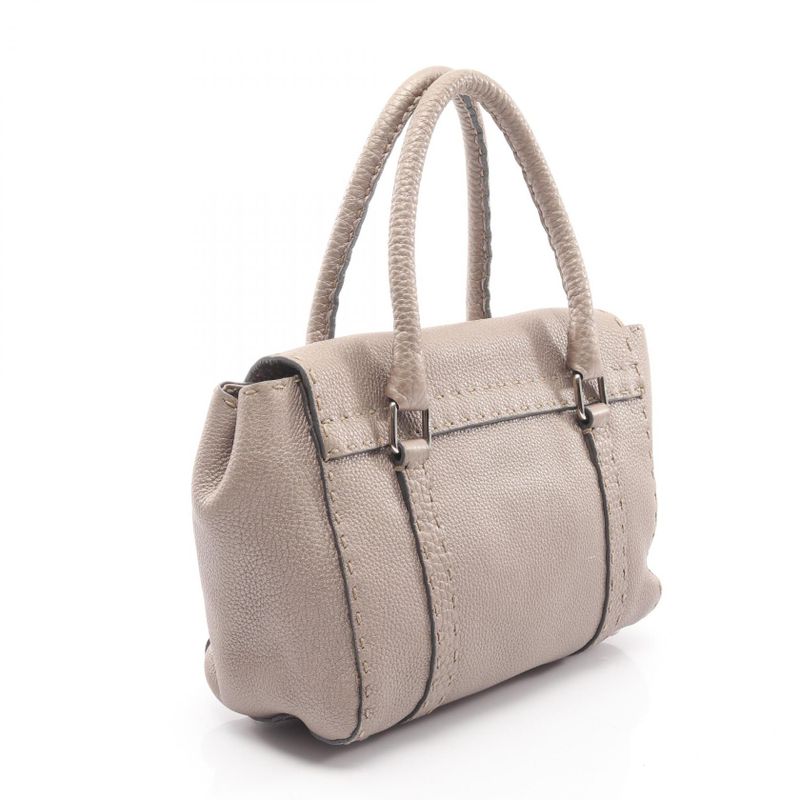 Fendi Handbag Selleria Mini Linda Grey Leather — view 3