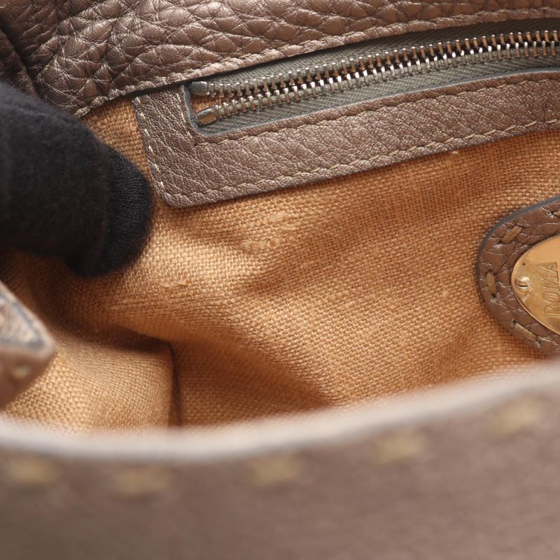 Fendi Handbag Selleria Mini Linda Grey Leather — view 6