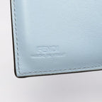 Fendi Trifold Wallet Logo 8 M0395 Light Blue Leather Rome Micro — view 5