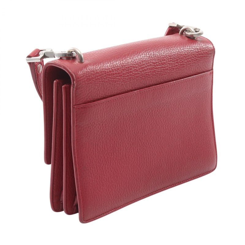 Saint Laurent Paris Shoulder Bag Sunset Medium Red Leather — view 3
