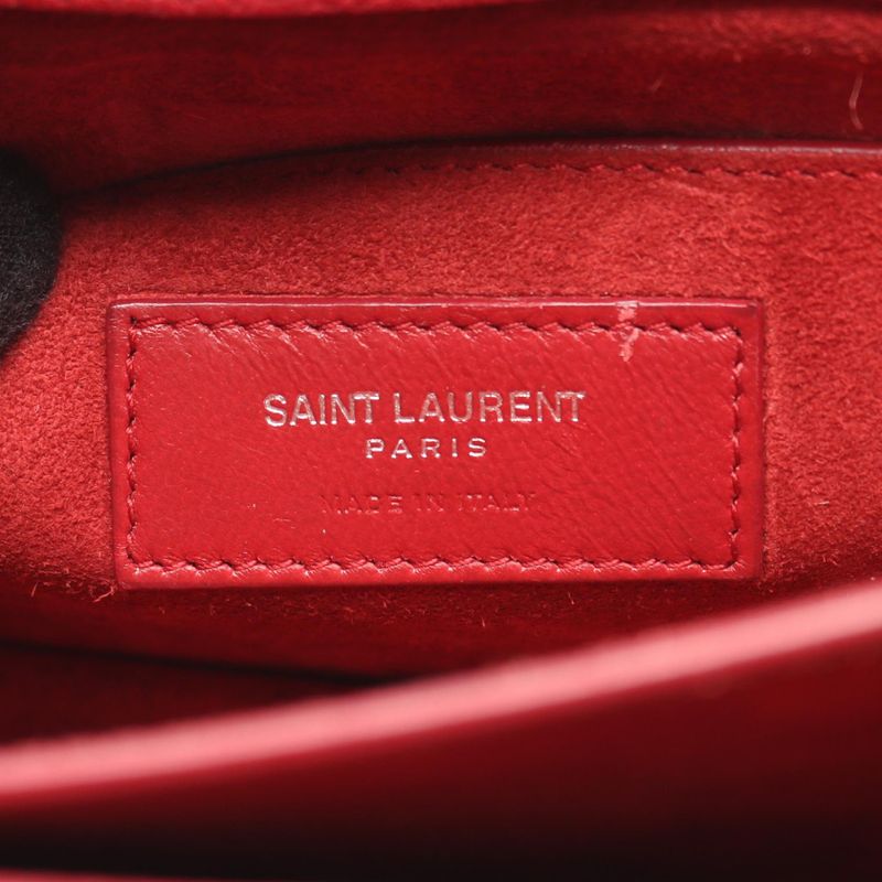 Saint Laurent Paris Shoulder Bag Sunset Medium Red Leather — view 5
