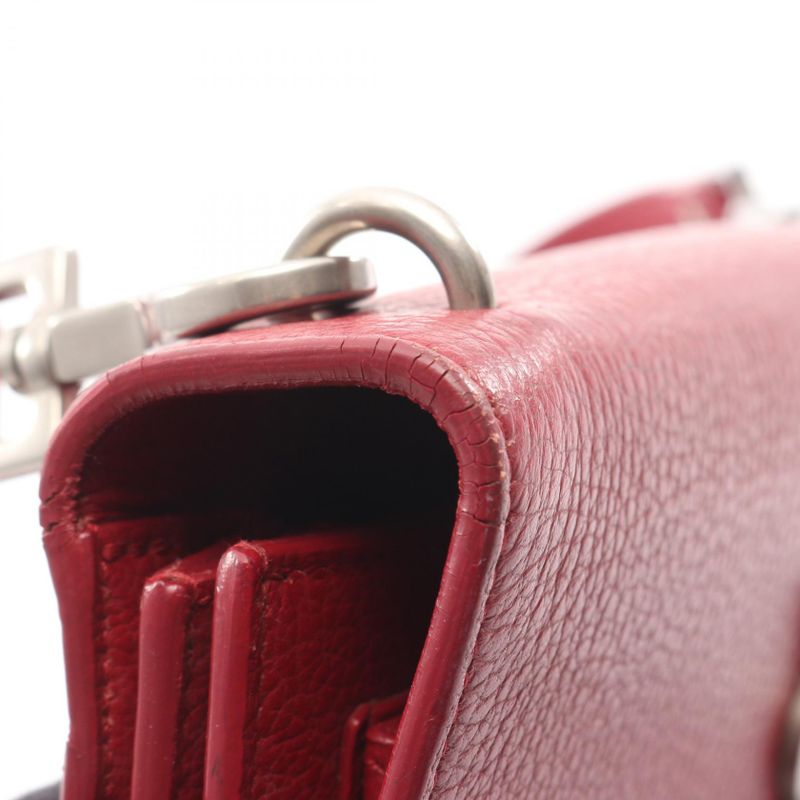 Saint Laurent Paris Shoulder Bag Sunset Medium Red Leather — view 9