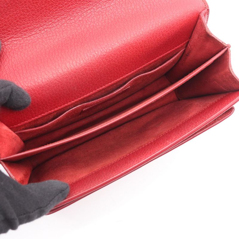 Saint Laurent Paris Shoulder Bag Sunset Medium Red Leather — view 4