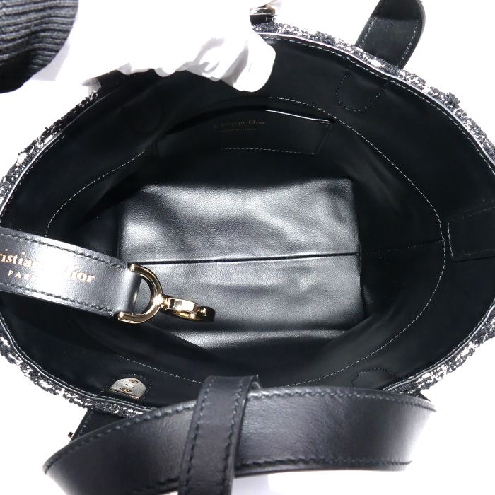 Dior Toujours Vertical Tote Bag Small 2-Way Shoulder Black M2835 Odfg m911 — view 5
