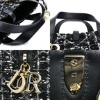 Dior Toujours Vertical Tote Bag Small 2-Way Shoulder Black M2835 Odfg m911 — view 6